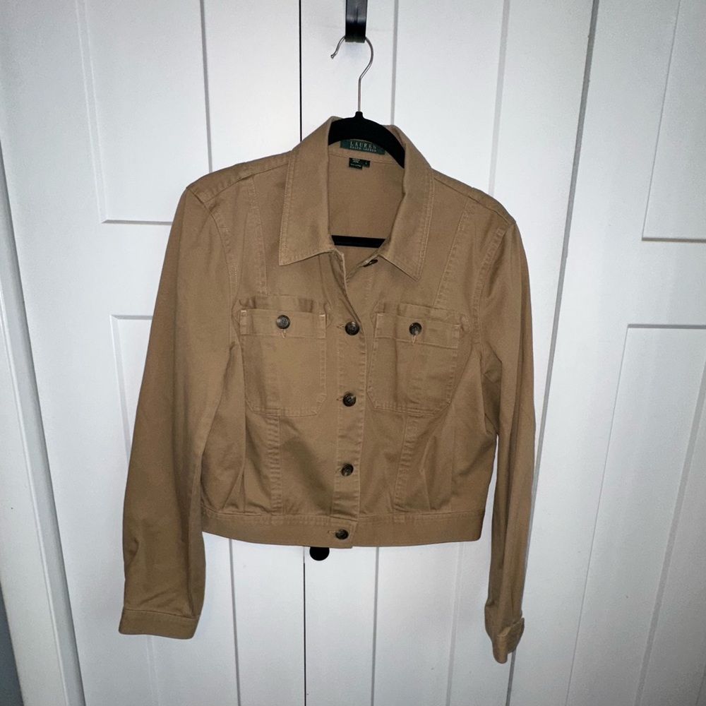 Lauren Ralph Lauren Tan Cotton Jacket